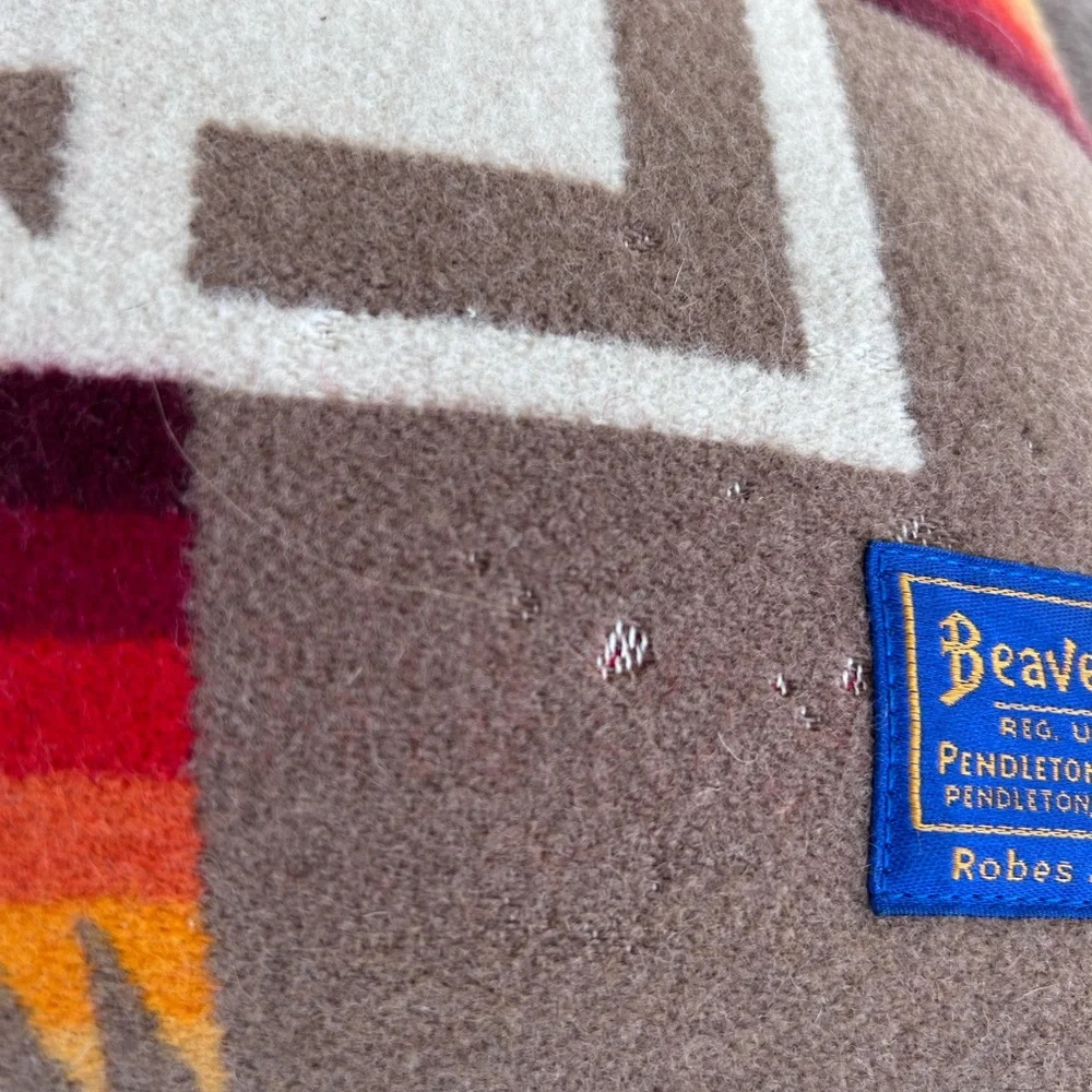 Pendleton Woolen Mills Chief Joseph wool decorative pillow. Nez Perce. Tribal. - Picture 8 of 16